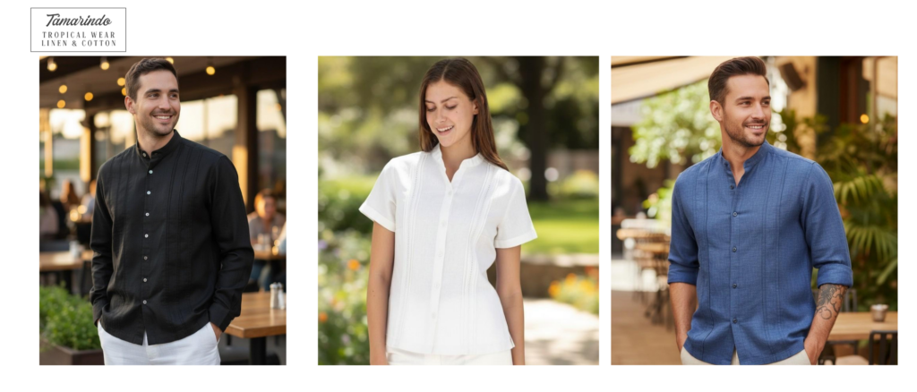 ropa lino -uniformes-lino-hoteles-lujo -blusas lino -staff hoteles - camisas lino -convenciones-moda corporativa